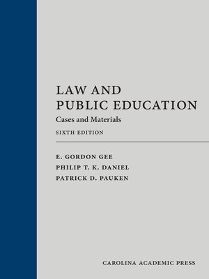 cover image of Law and Public Education